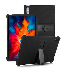ALLY Lenovo Tab P11 Pro TB-J706 Standlı Silikon Kılıf Tablet Kılıfı (Kırmızı)