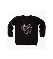 Spiderman baskılı örümcek adam pamuklu kumaş çocuk sweatshirt (Siyah)
