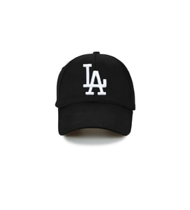 Unisex La Los Angeles Nakışlı Kep Şapka (Siyah - Beyaz)