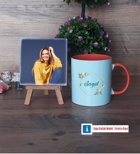 İsme Özel Doğum Günü Hediyesi Fotoğraflı Dekoratif Taş, Kupa Bardak Beyaz Hediye (Model 13)