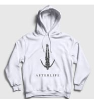 Presmono Unisex Beyaz Logo Müzik Afterlife Kapüşonlu Sweatshirt 498340tt (Beyaz)