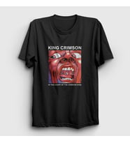 Presmono Unisex Beyaz In The Court Of The Crimson King T-Shirt 447708tt (Siyah)