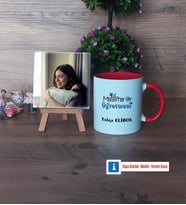 Matematik Öğretmeni Fotoğraflı Dekoratif Taş, Kupa Bardak Beyaz Hediye Matematik Öğretmenine Hediye (Model 2)
