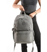 Unisex Sırt Çantası Gülük Kullanıma Uygun Büyük Boy Seyahat Çantası 43*30 Cm Okul Çantası Su İtici (Gri)