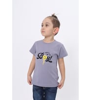 Toontoy Erkek Çocuk Baskılı Tişört (Gri)
