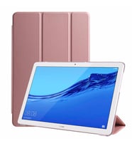 Huawei MediaPad T3 10 Kılıf PU Deri Smart Standlı Case (Rose)