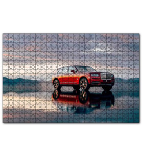 Cakapuzzle Rollsroyce Cullinan Kırmızı Işıltılı Görseli  Puzzle Yapboz MDF (Ahşap) (500 Parça)