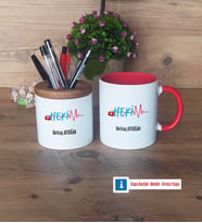 Hekim Kalemlik, Kupa Bardak T Kişiye Özel Hediye (Model 5)