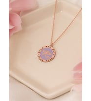 MİNELİ RA'NIN GÖZÜ GÜMÜŞ KOLYE (Rose)