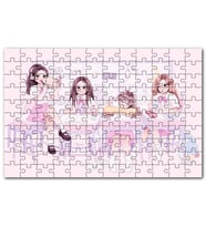 Cakapuzzle Black Pink Pop Grubu Üyeleri Çocuksu Çizim Puzzle Yapboz MDF (Ahşap) (1000 Parça)
