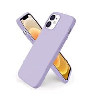 iPhone 12 Mini Kılıf Kamera Korumalı Silikon Rubber Arka Kapak (Lila)
