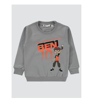 Ben10 Erkek Çocuk Sweatshirt 2-5 Yaş Saks (Gri)