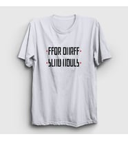 Presmono Unisex Sarı Send Nudes Katlamalı Gizli Yazılı T-Shirt 343260tt (Beyaz)