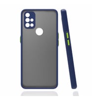 One Plus Nord N10 5G Kılıf Kamera Korumalı Mat Kapak (Lacivert)