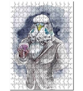 Cakapuzzle Muhabbet Kuşu Puzzle Yapboz MDF (Ahşap) (500 Parça)