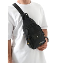 Body Bag Çanta Erkek Göğüs Çantası 27*15 Cm Sırt Çantası BadyBag The NorthWest Fonksiyonel Kullanım (Siyah)