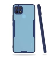 Oppo A15 Kılıf Zore Parfe Kenarları Pastel Renk Silikon Kılıf (Lacivert)