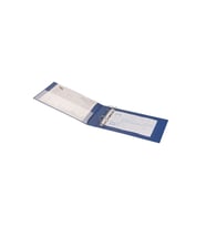Senet Klasörü Pvc 3 cm 2 Halkalı 250 Yaprak Kapasiteli Ring Binder File 15,5x26 cm (Mavi)