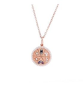 Şans Gümüş Kolye Sb1822 (Rose)