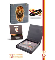 Galatasaray Orijinal Lisanslı 3'lü Silikon Bileklik Hediyelik Ahşap Kutulu (Karışık)