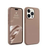 Digimanya Iphone 15 Pro Silikon Yumuşak Lansman Kılıf (Pembe)