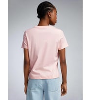 Kadın Bisiklet Yaka Tshirt SPR24TSK46 (Açık Pembe)
