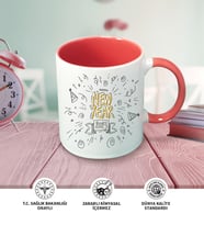 Yılbaşı Temalı Kişiye Özel İsim ve Fotoğraf Baskılı Kupa Bardak No:023 (Pembe)