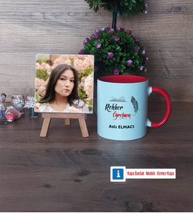 Rehber Öğretmen Fotoğraflı Dekoratif Taş, Kupa Bardak Beyaz Hediye (Model 2)