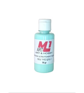 M1 ART Epoksi Ultra Pigment Pasta 50gr - Opak & Transparan Sıvı Pigment Boya (Su Yeşili)