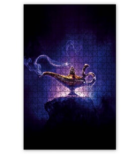 Cakapuzzle Aladdin'in Sihirli Lambası Puzzle Yapboz MDF (Ahşap) (500 Parça)