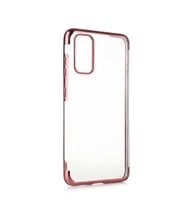 Galaxy A02S Kılıf Zore Dört Köşeli Lazer Silikon Kılıf (Rose)