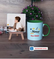 Mimara Hediye Fotoğraflı Dekoratif Taş, Kupa Bardak Beyaz Hediye (Model 14)