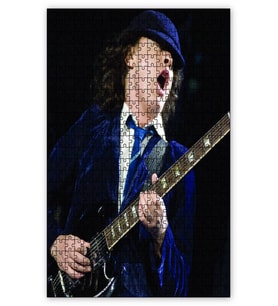 Cakapuzzle ACDC Angus Young Gitarist Puzzle Yapboz MDF (Ahşap) (500 Parça)