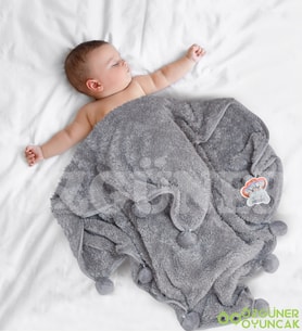 Pabteks Bebek/Çocuk Battaniyesi (Gri)