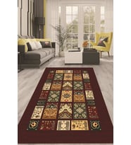 Dijital Kaymaz Taban Yıkanabilir Modern Renkli Salon Halısı Mutfak Halısı Yolluk ND-HT-1208 (Çok Renkli)