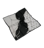 Mısırlı Eşarpları Vual Twill Eşarp (Siyah - Pudra) (Siyah-Pudra)
