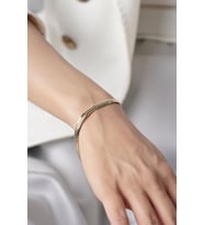 14 Ayar Altın Kalın Balıksırtı Bileklik (Sarı)