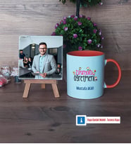 İspanyolca Öğretmeni Fotoğraflı Dekoratif Taş, Kupa Bardak Beyaz Hediye (Model 13)