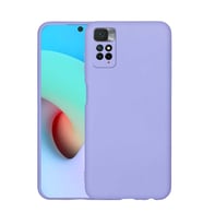 Xiaomi Redmi Note 11S Global Kılıf Kamera Korumalı iÇi Süet Dokulu Lansman Tipi Silikon (Lila)