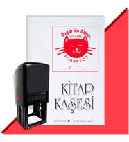 Kişiye Özel  You Are Purrfect Kedi Emoji Tarihli Kitap Kaşesi (Kırmızı)