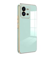 Microsonic Vivo V25 5G Kılıf Olive Plated Siyah (Yeşil)