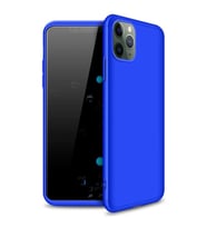 Apple iPhone 11 Pro Uyumlu GKK Kılıf 360 Derece Tam Koruma (Mavi)