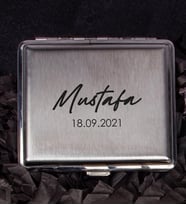 Kişiye Özel Metal Sigara Tabakası 106960 (Bordo)