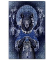 Cakapuzzle Yağlı Boya Fantastik Çizim Ayı Figürü Puzzle Yapboz MDF (Ahşap) (255 Parça)