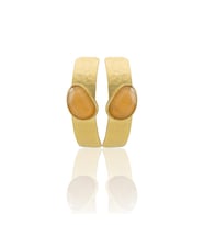 Kadir Jewellery 22 Ayar Altın Kaplama Vintage Küpe -El İşçiliği Ve Hipoalerjenik Küpe (Sarı)