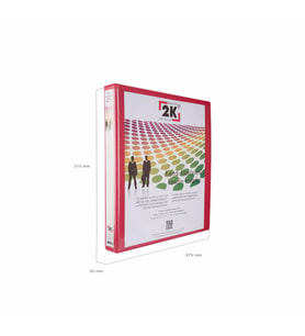 FİRMA EVRAK SUNUM KLASÖRÜ A4 PVC 3 CM 2 HALKALI (250 YAPRAK) 27,5X32 CM (Kırmızı)
