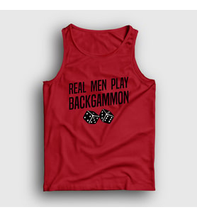 Presmono Unisex Sarı Real Men Backgammon Oyun Tavla Atlet 418780tt (Kırmızı)