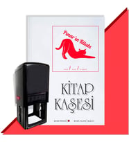 Kişiye Özel  Sevimli Kedi 14 Tarihli Kitap Kaşesi (Kırmızı)