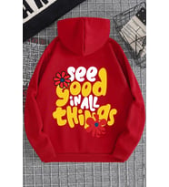 Unisex Good things Sweatshirt (Kırmızı)