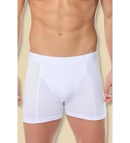 Tutku 114 Erkek Likralı Boxer (Beyaz)
